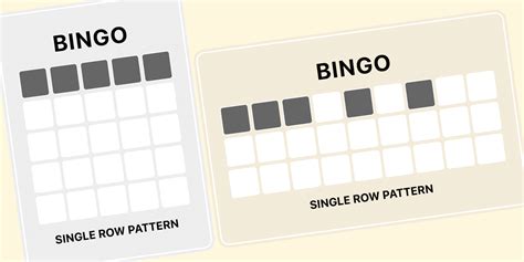bingo horizontal  After you complete the activity you can mark it with an X